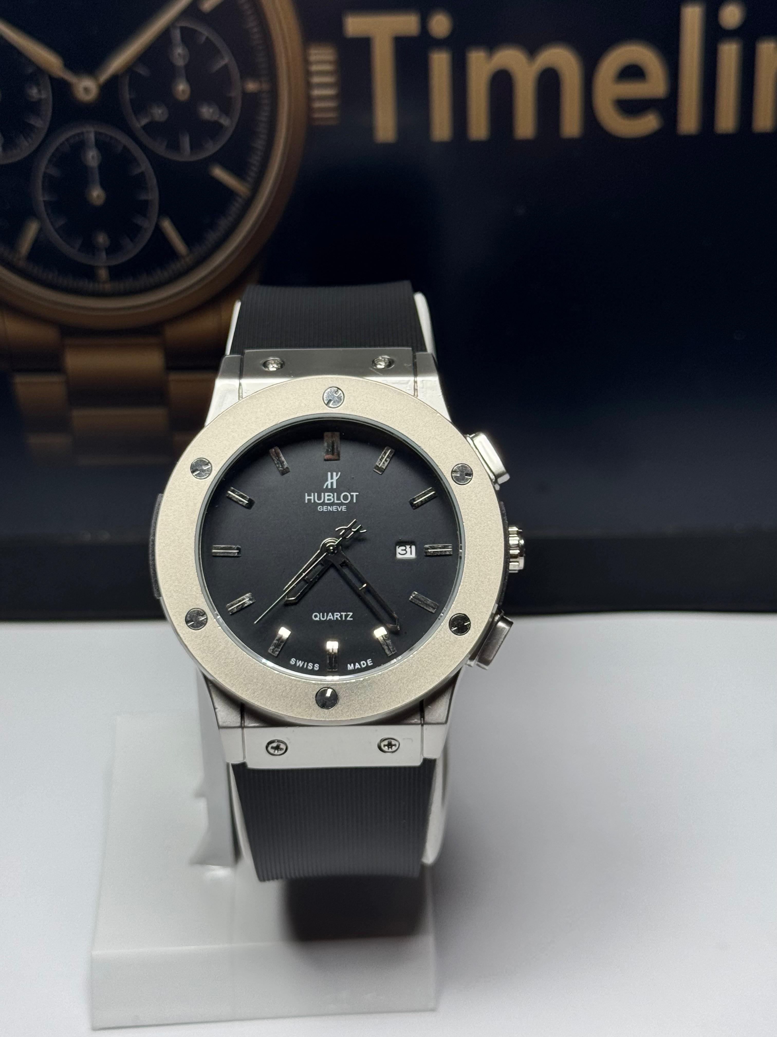 Hublot luxury watch with date and Master lock