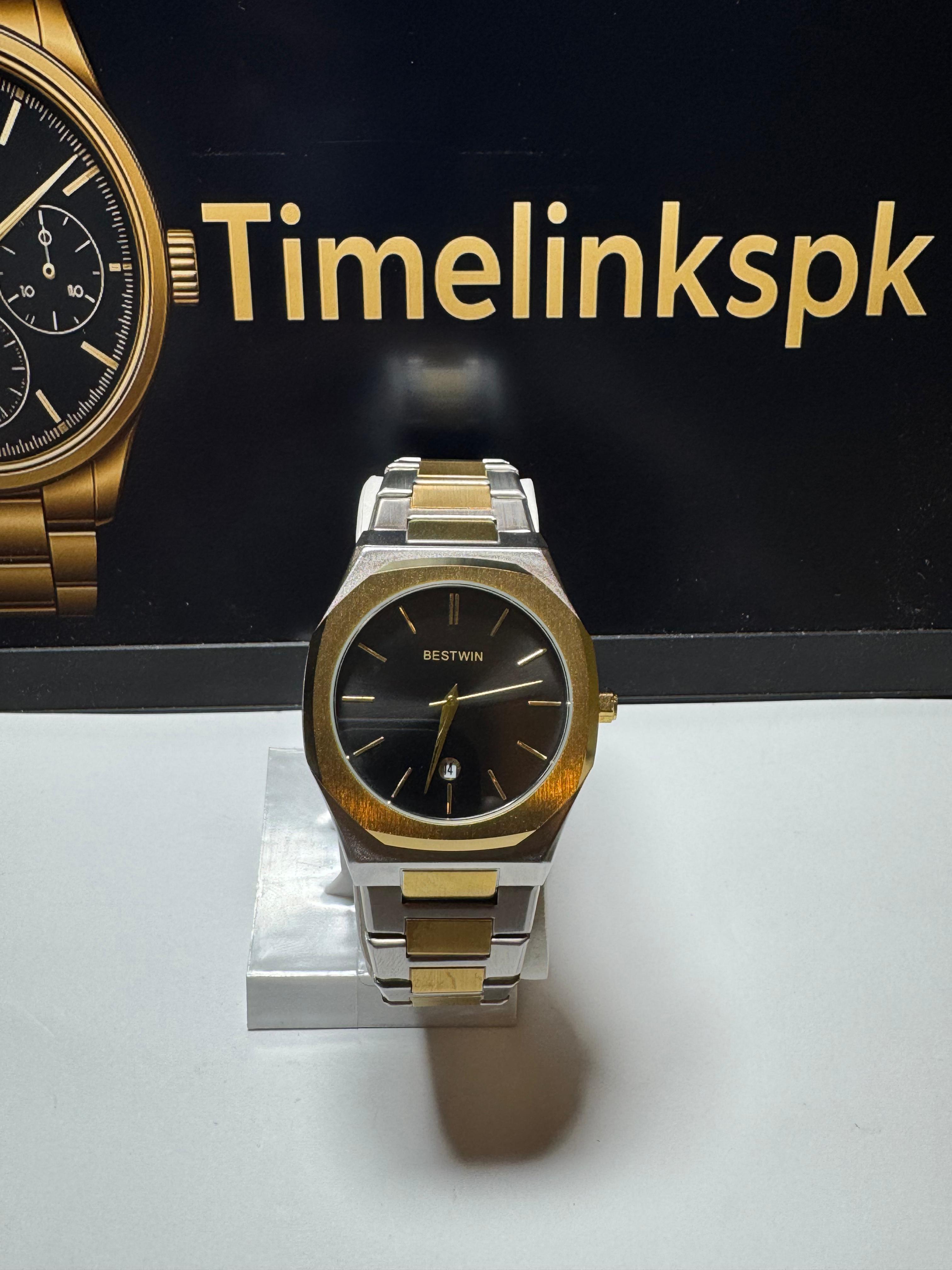 Bestwin two tone luxury watch- Stainless Steel Chain