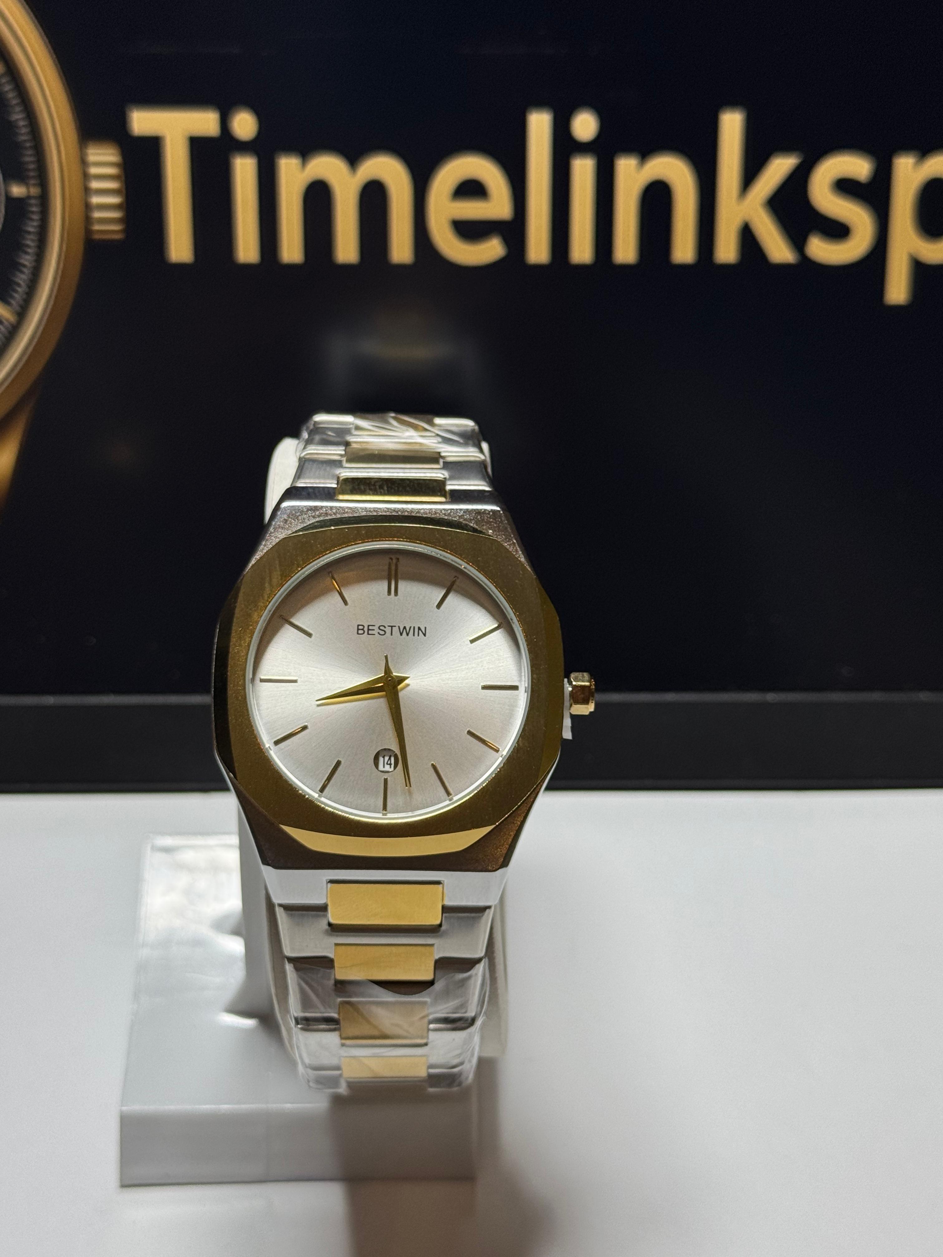 Bestwin two tone luxury watch- Stainless Steel Chain